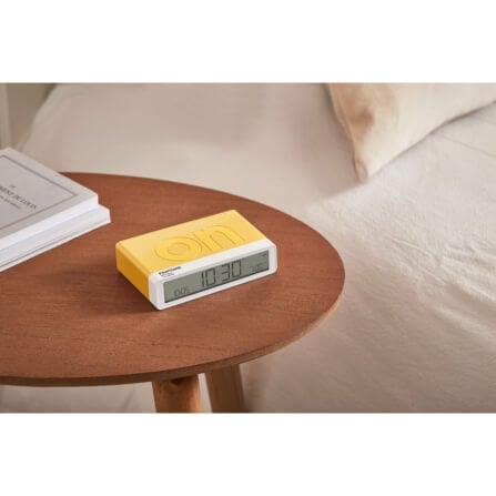 นาฬิกาตั้งโต๊ะขนาดเล็ก LEXON Flip+ Alarm Clock PANTONE สีส้ม Mimosa_1